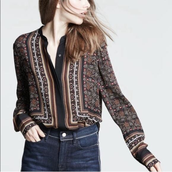 Revolve A.L.C. Franco 100% Silk Franco Top - Picture 6 of 15